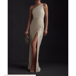Dylan Satin Charmeuse Maxi Dress, Size 4, Bhldn